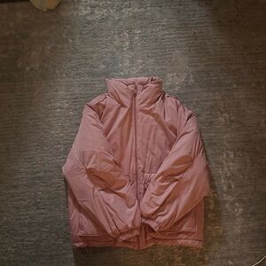 Free People Pink Puffer Jacket XS